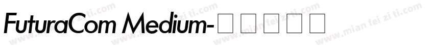 FuturaCom Medium字体转换
